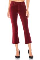 Adriana Velveteen High Rise Crop Pant