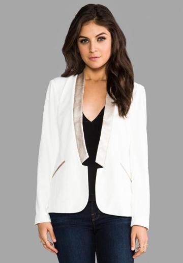 Ella Moss Sandra Blazer In White