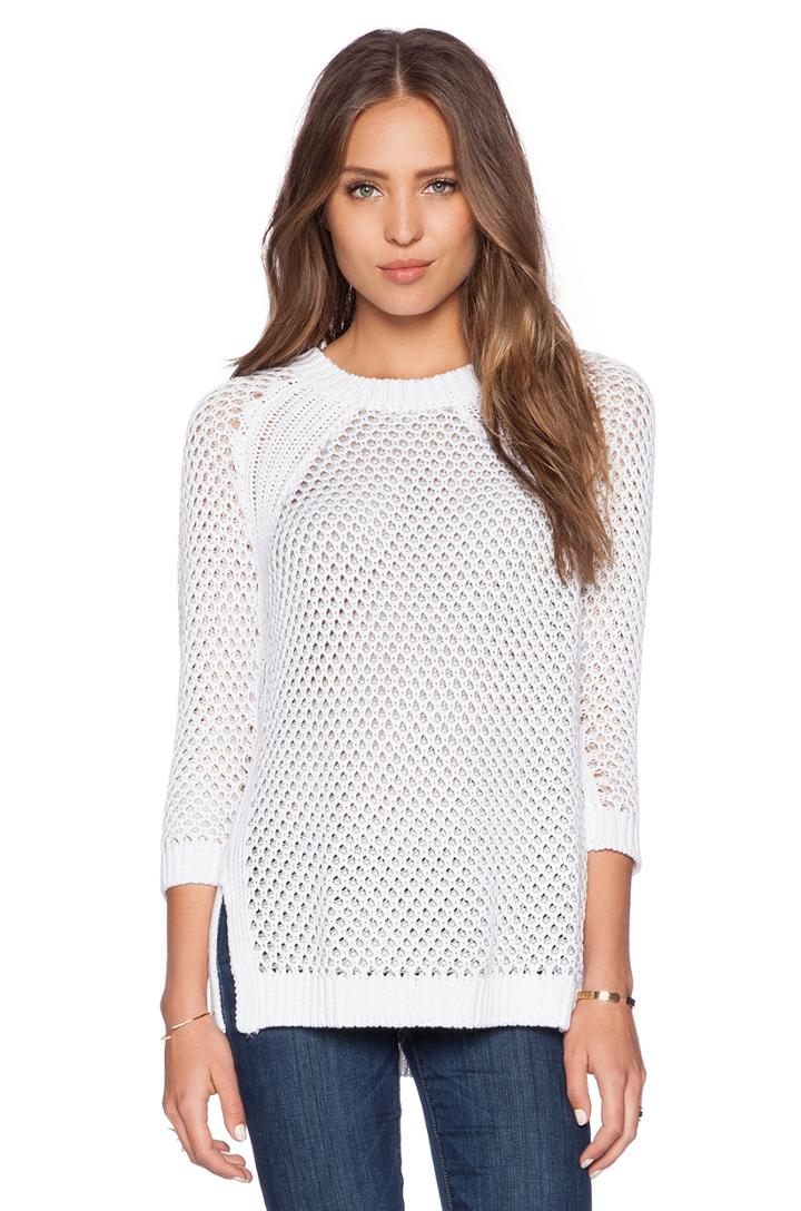 Color Block Honeycomb Sweater