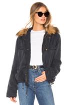 Wells Crop Jacket With Faux Fur Lining