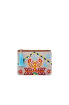 Leather Mirrored Large Clutch