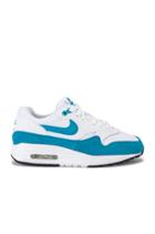 Women's Air Max 1 Sneaker In White & Blue