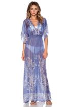 Peacock Batik Maxi Dress