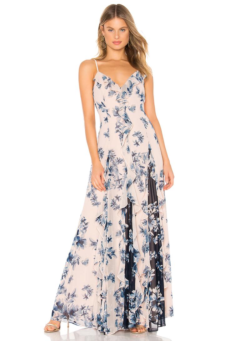 Long Ruffle Gown