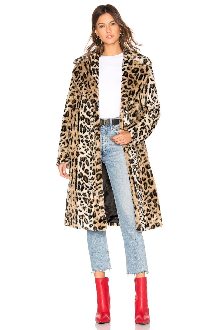 Faux Fur Long Coat