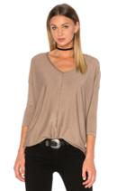Knit Gauze 3/4 Sleeve Top