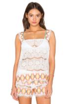 Kea Embroidered Lace Tank