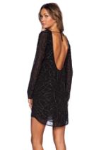 Helen Long Sleeve Beaded Dress