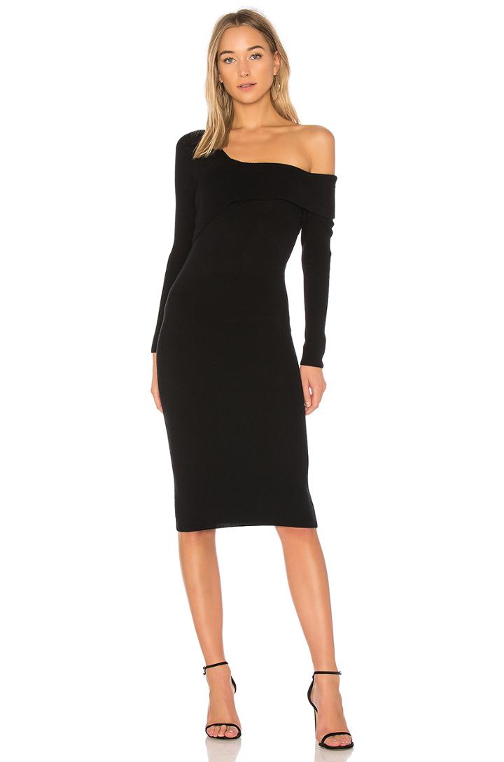 Asymmetrical Band Sweater Dress