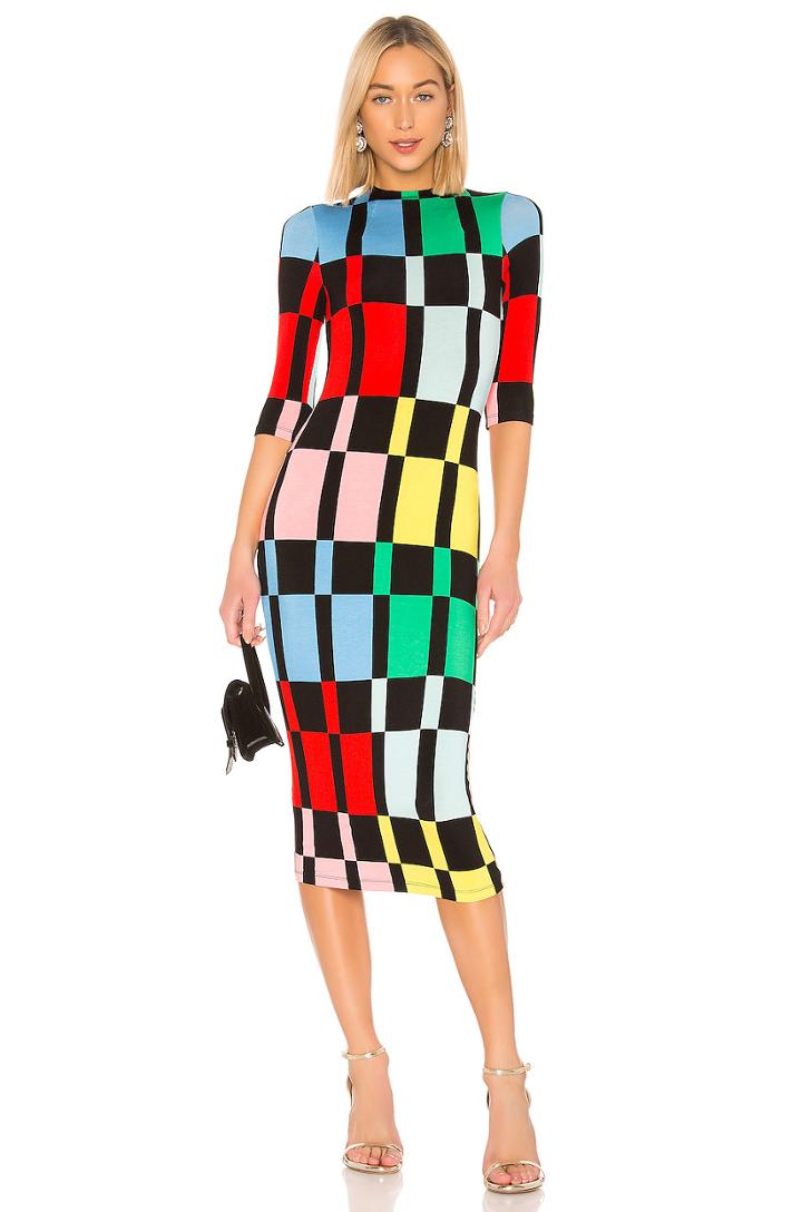 Delora Mock Neck Dress