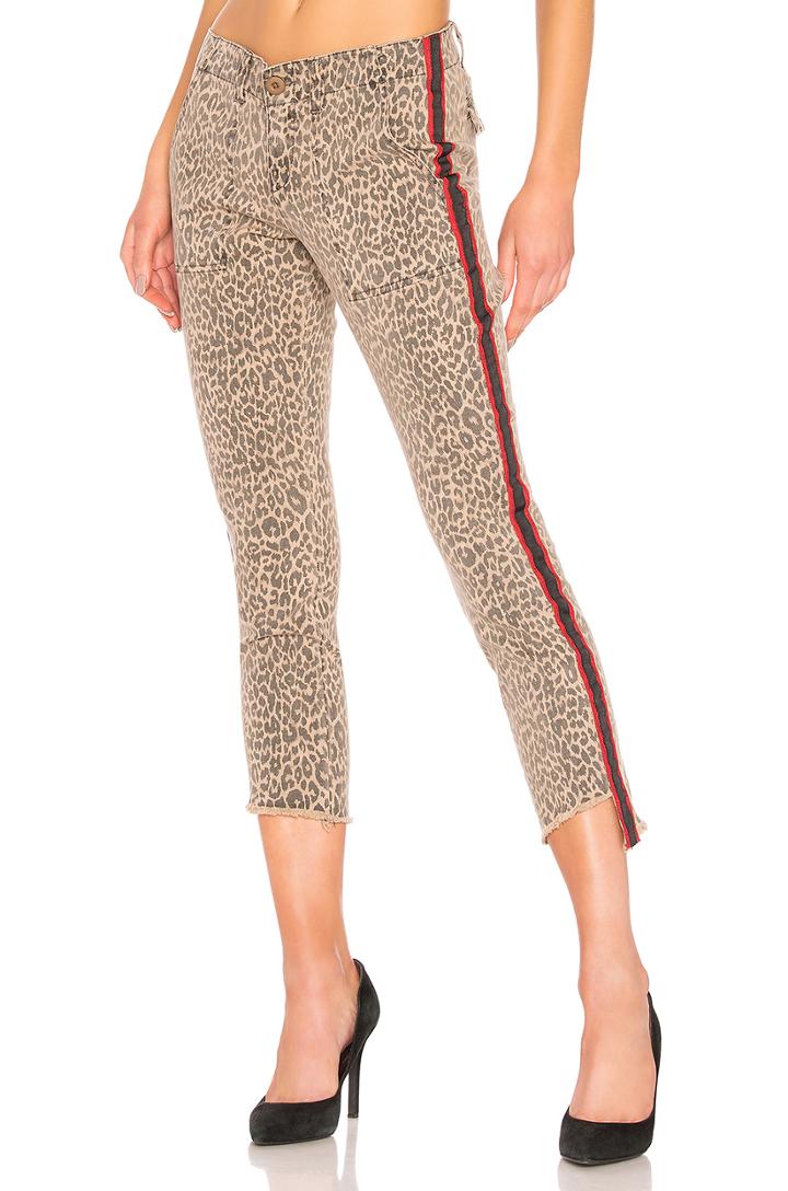Uniform Side Stripe Step Hem Pant