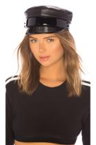 Leather Baker Boy Cap