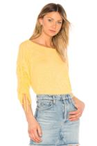 Brooklyn Jersey Ruched Sleeve Top