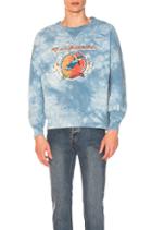 Tie Dye Finish Fleece Crewneck Sweatshirt