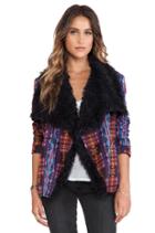 Mystic License Jacket With Faux Fur