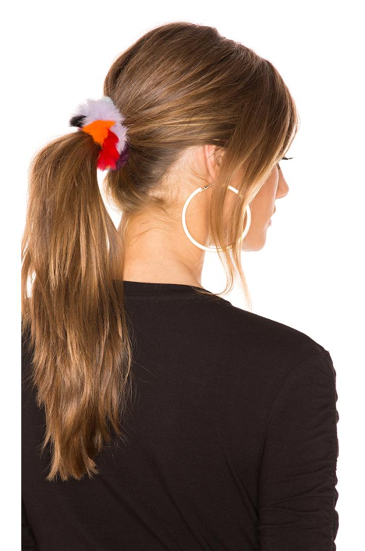 Rex Rabbit Fur Scrunchie