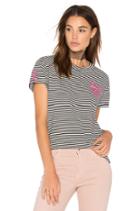Embroidered Stripe Tee