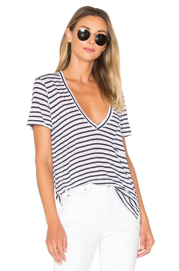 Violet Classic Deep V Tee