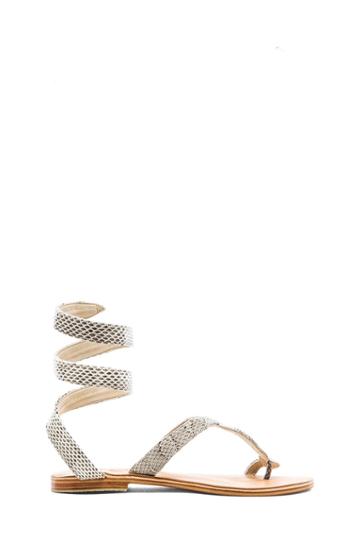 By Cocobelle Snake Wrap Sandal