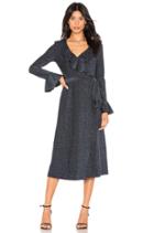 One More Time Lurex Wrap Dress