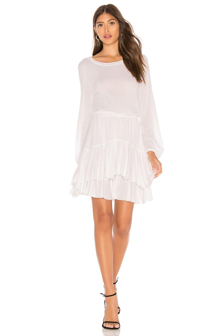 Long Sleeve Dress With Tiered Ruffle