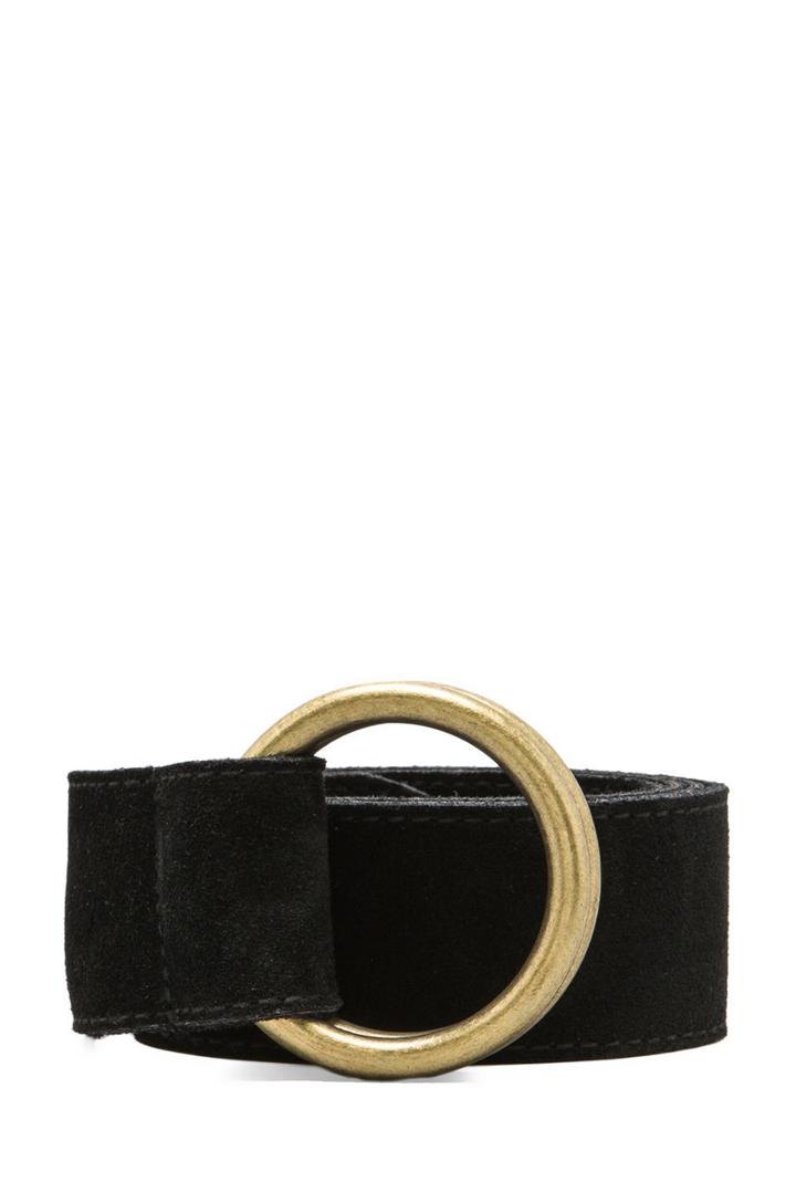Rachel Pally Suede Belt In Black