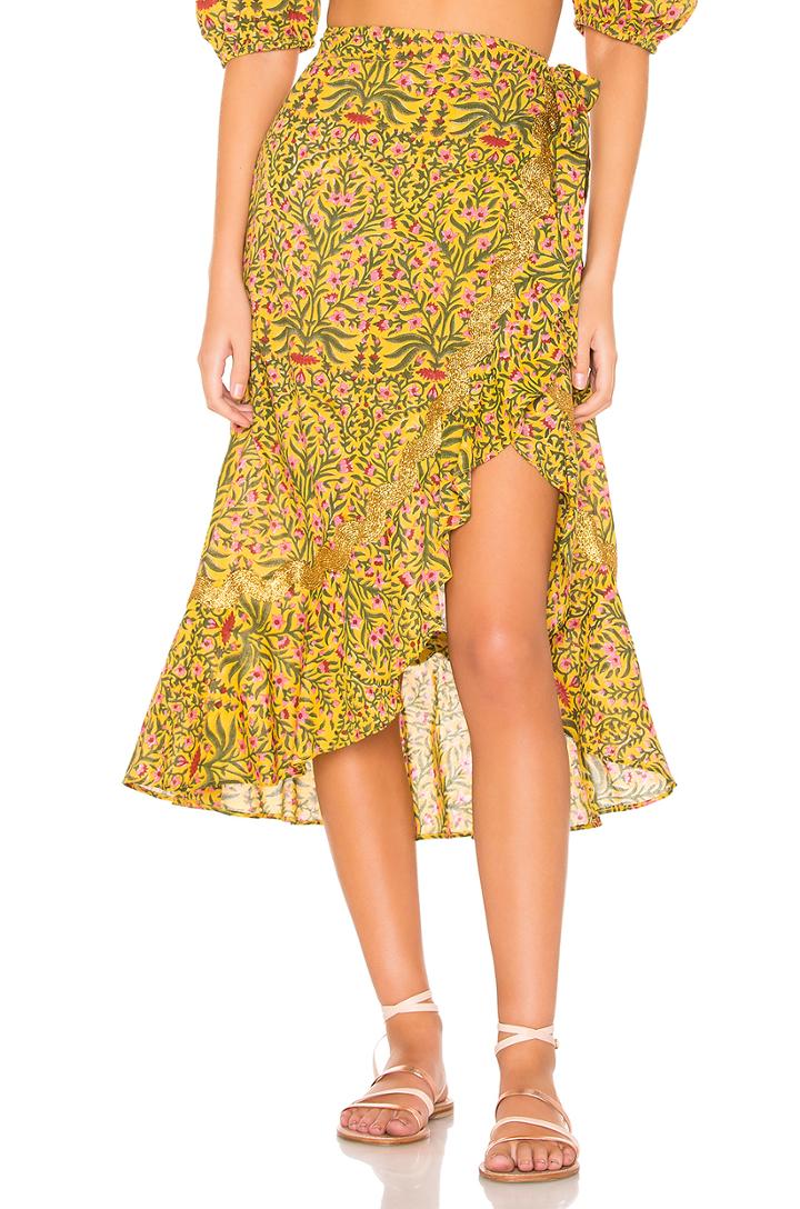 Botanical Wrap Skirt