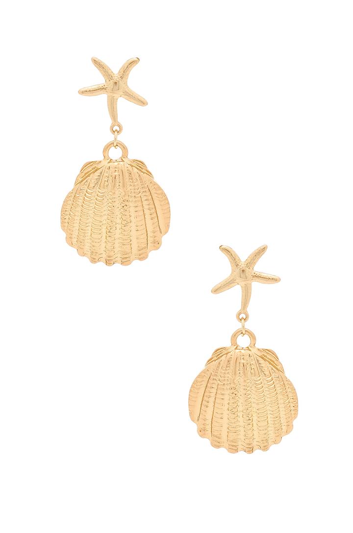 X Revolve Seashell Drop Earrings