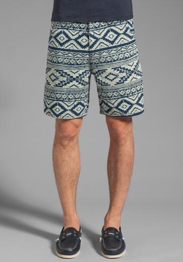 Cohesive & Co. Westerly Native Print Short In Navy