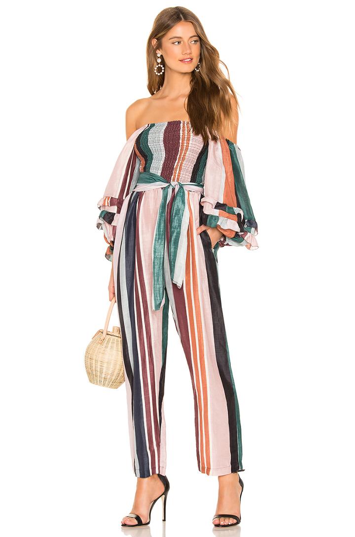 Lagunitas Smock Off Shoulder Jumpsuit