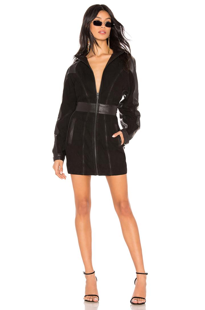Dolman Zip Up Dress
