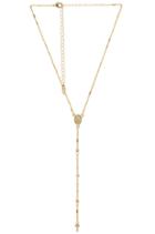 Cross Layered Lariat Necklace