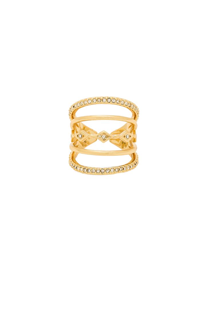 Mixed Pave Evil Eye Ring