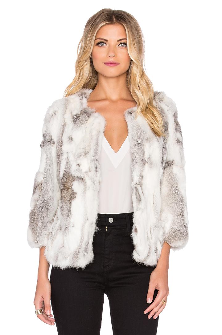 Lined Rabbit Fur Coat