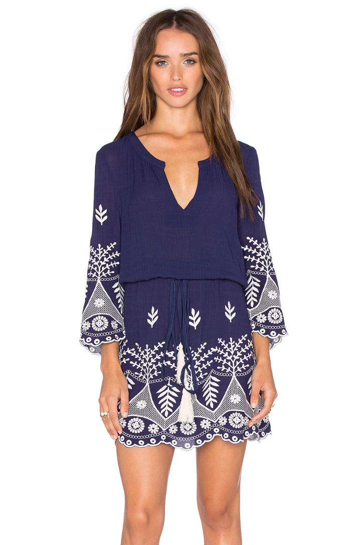 Serene Embroidery Dress