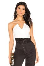 Brinn Tuxedo Bustier Top