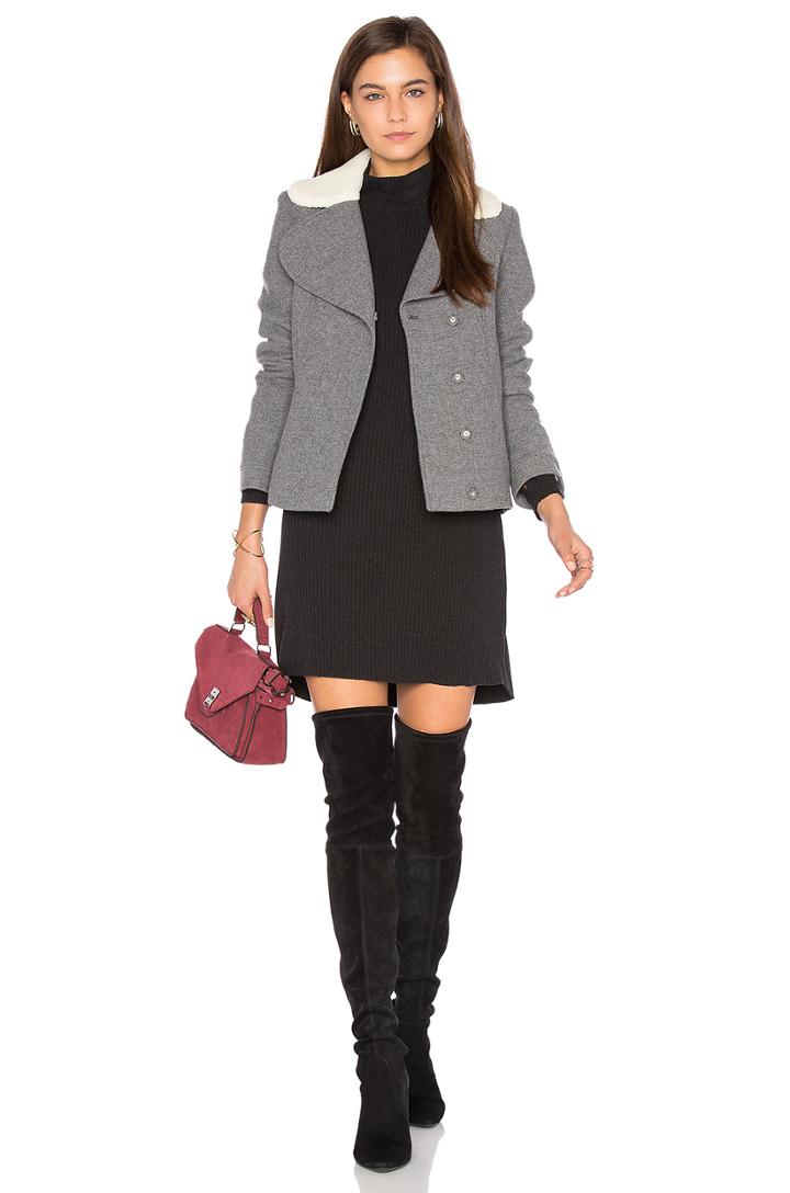 Leonor Faux Sherpa Lined Coat