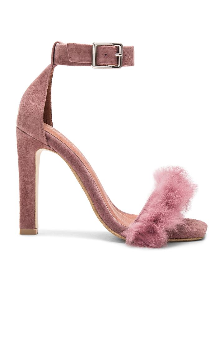 Obus Ft Heels With Rabbit Fur