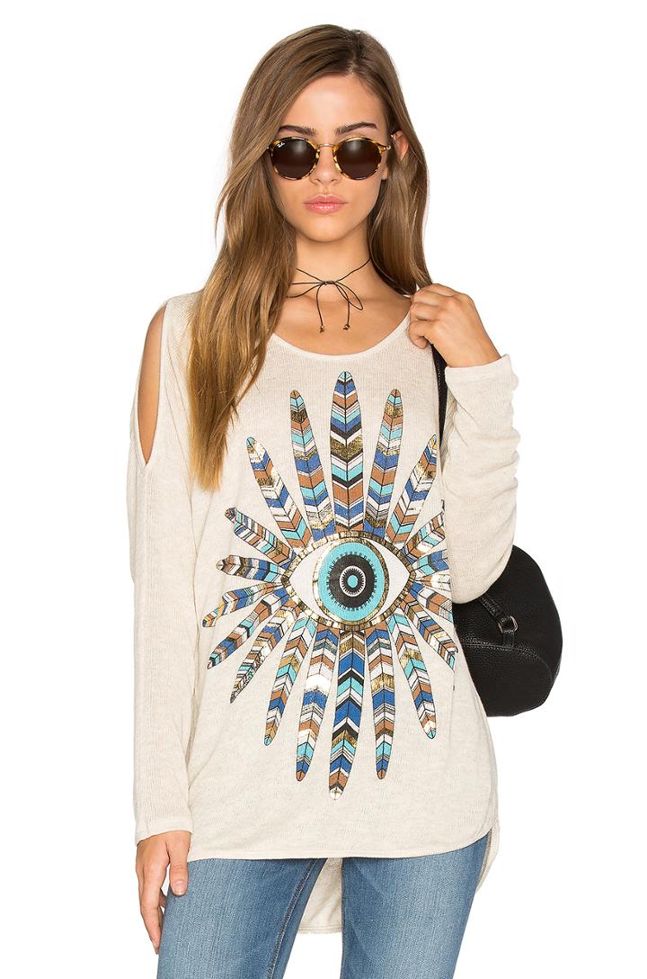 Reign Open Shoulder Sweater