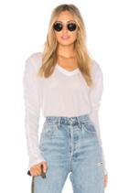 Shrunken Ruched Long Sleeve Top