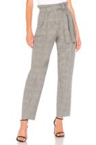 Houndstooth Paperbag Waist Pant