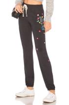 Floral Embroidery Sweatpants