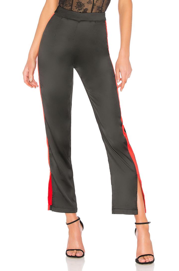 Lynna Side Slit Track Pant