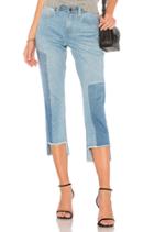 Uneven Hem Cropped Straight Jean