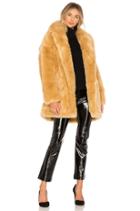 Double Breast Faux Fur Coat