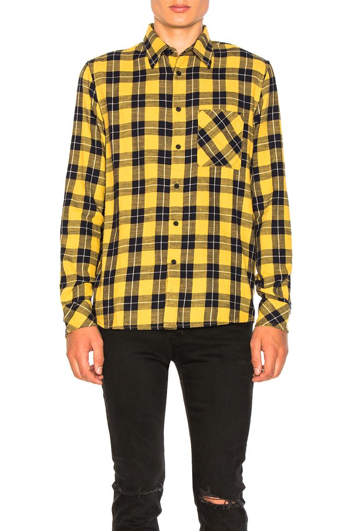 Sten Block Check Button Down