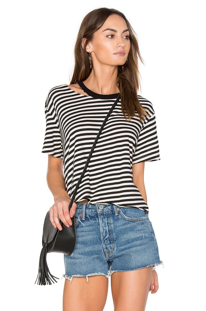 Slash Stripe Athletic Tee