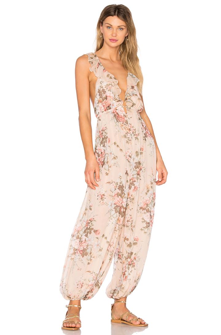 Aerial Flounce Harem Jumpsuit
