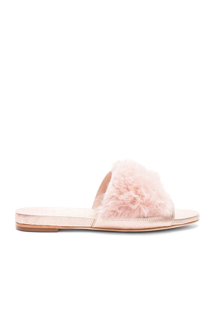 Domino Shearling Slide