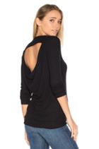 Long Sleeve Drape Back Raglan Thermal